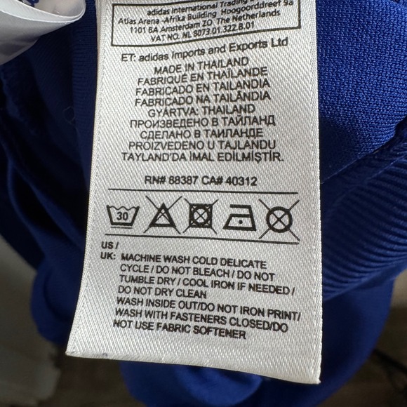 Adidas Y3 Roland Garros Paris Blue Full Zip Track Jacket Mens Medium - Picture 6 of 8